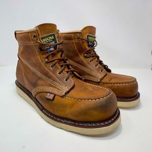 Carolina AMP CA7011 Boots 6" Moc Toe Wedge Work Boots Men's 8EE Soft Toe USA